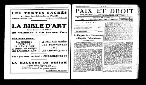 Paix et Droit.  (01/04/1930)